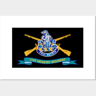 31st Infantry Regiment w Br - Ribbon Posters and Art